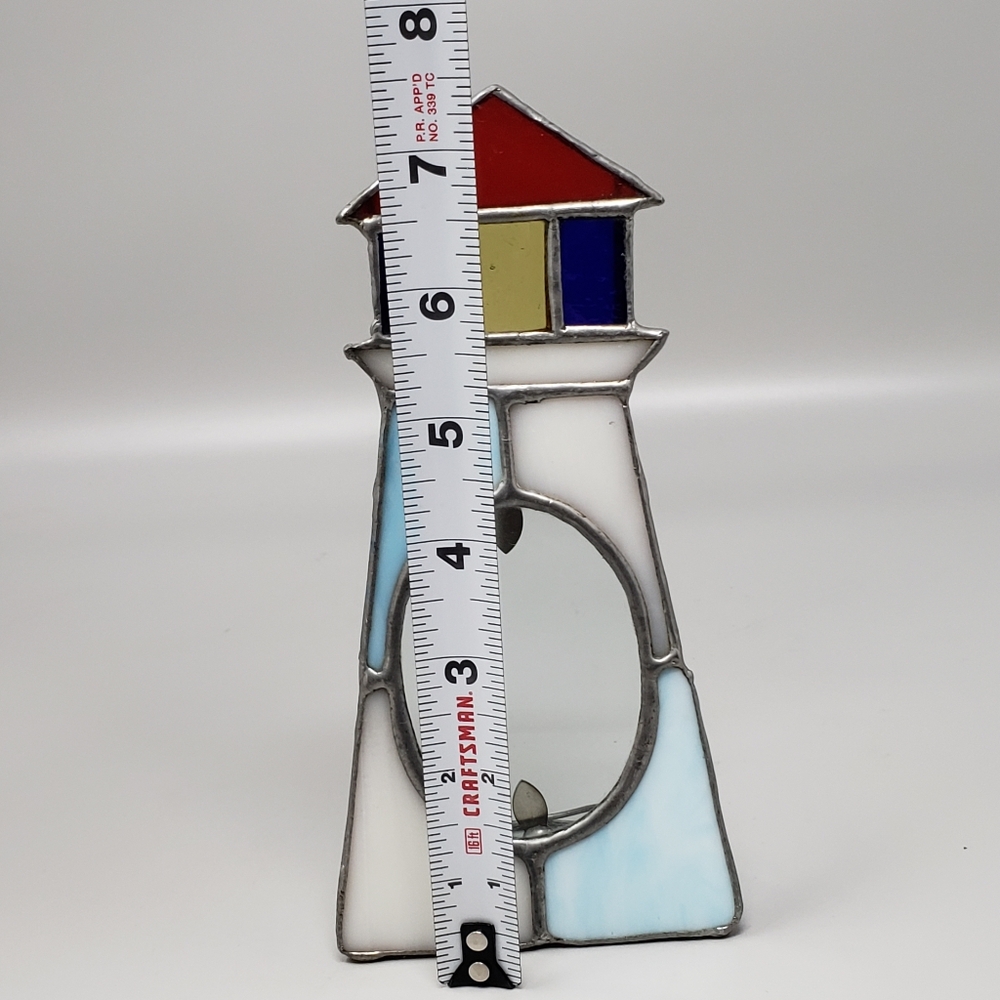 Stained Glass Lighthouse Picture Frame - Picture 5 of 8